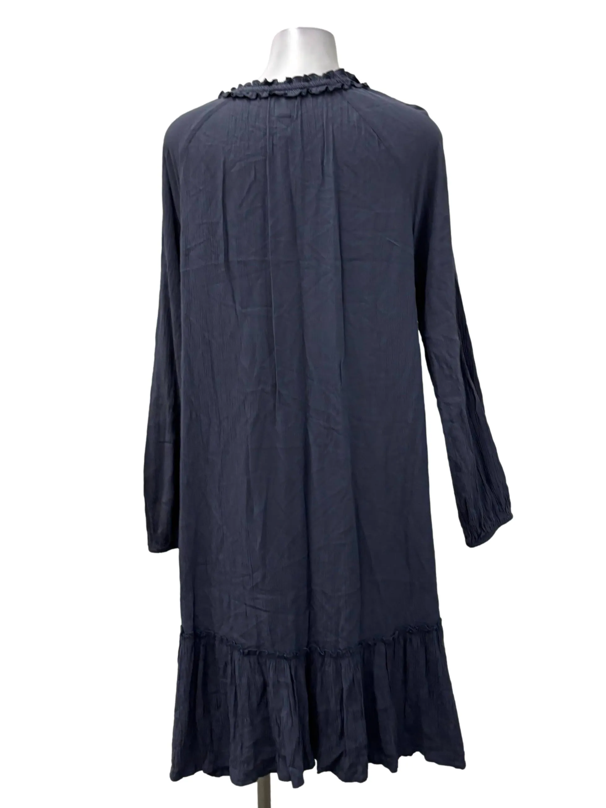 Stone Blue Roundneck Midi Summer Dress