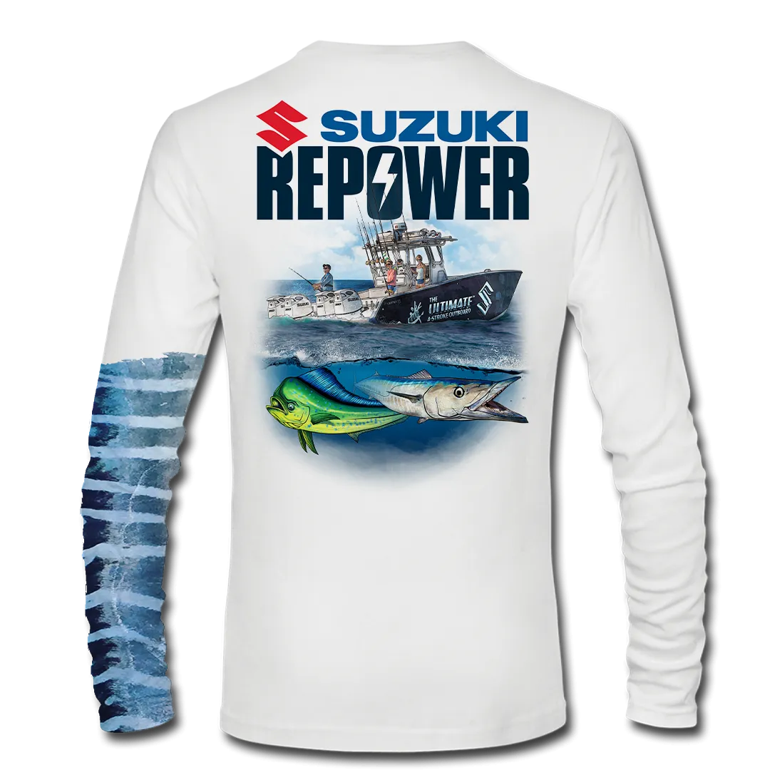 Suzuki Repower Offshore - Long Sleeve Performance Fishing T-Shirt