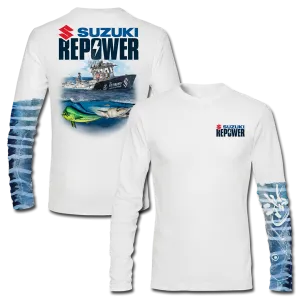 Suzuki Repower Offshore - Long Sleeve Performance Fishing T-Shirt