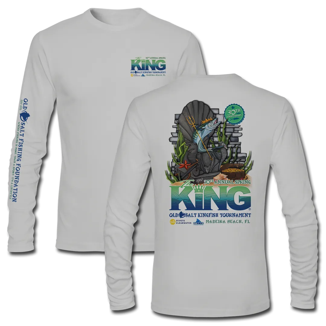 The KING - Spring 2023 - Men's Long Sleeve Performance Shirt - Grey