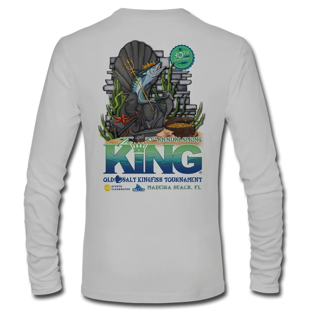 The KING - Spring 2023 - Men's Long Sleeve Performance Shirt - Grey