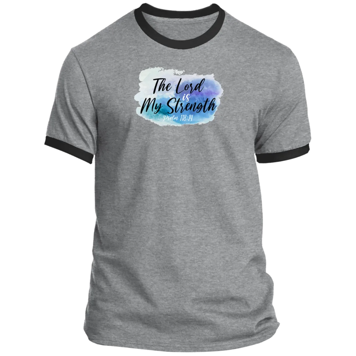 The Lord is My Strength Men’s Ringer Tee