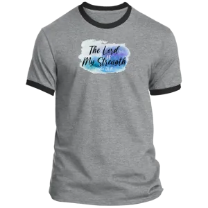 The Lord is My Strength Men’s Ringer Tee