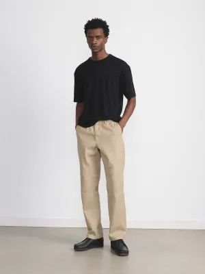The Relaxed Merino T-Shirt in Black