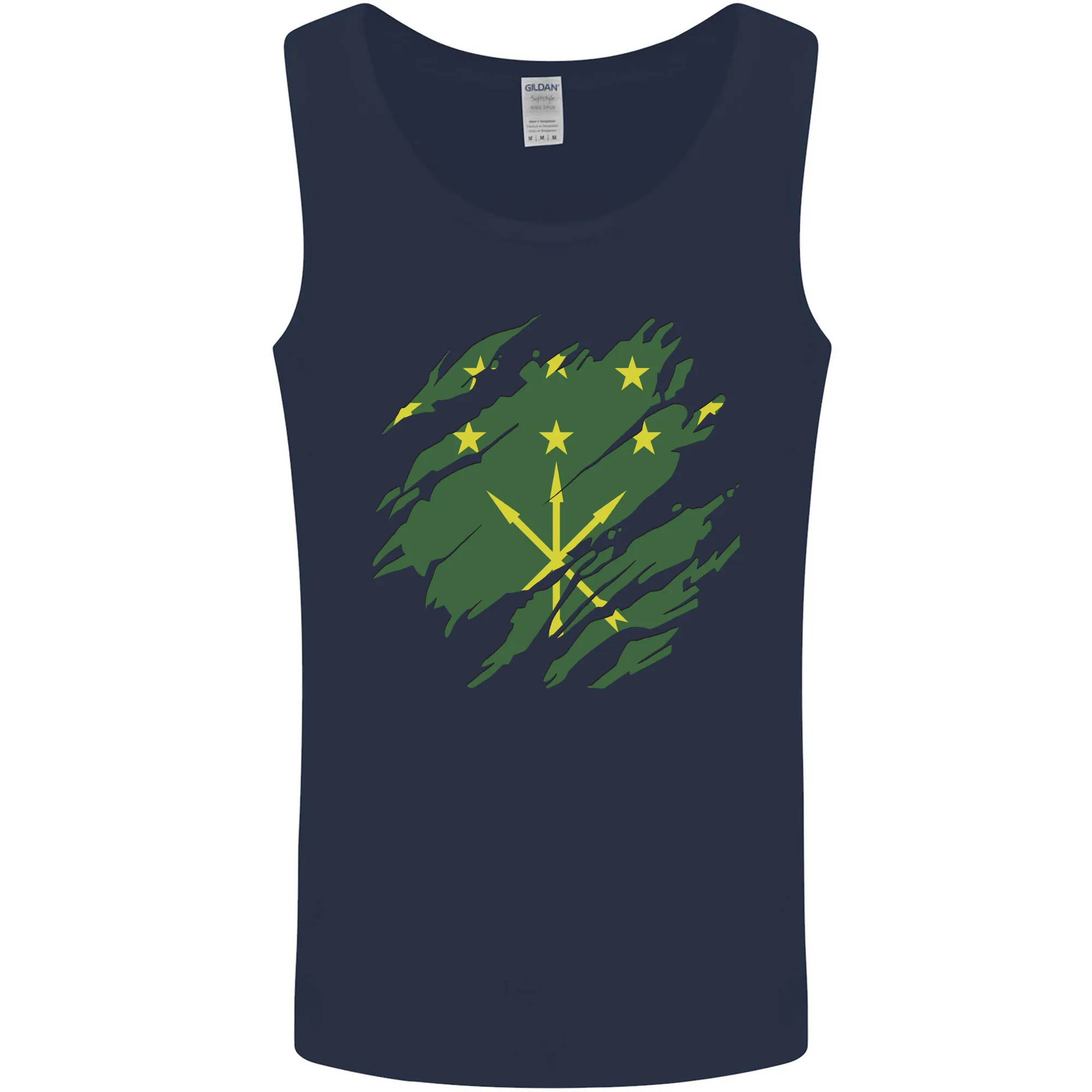 Torn Flag Adygea Mens Vest Tank Top