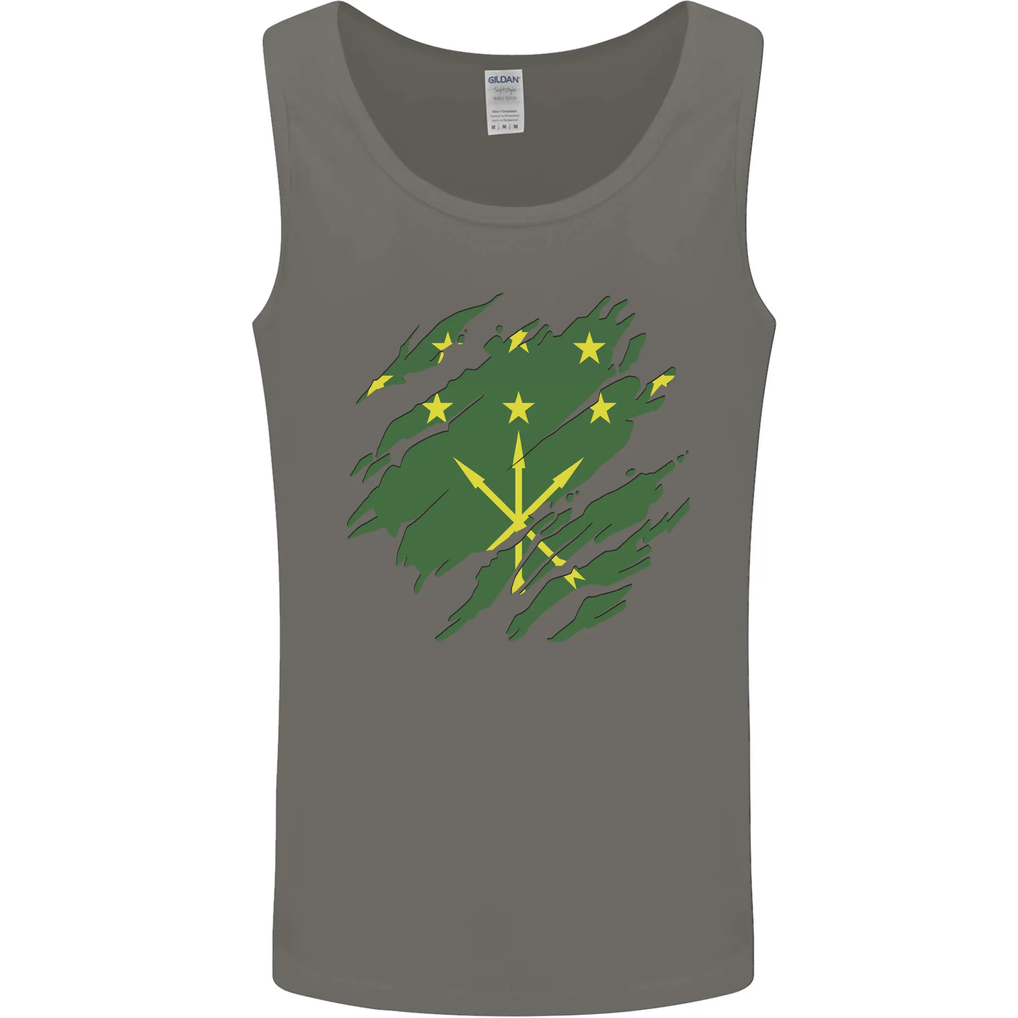 Torn Flag Adygea Mens Vest Tank Top