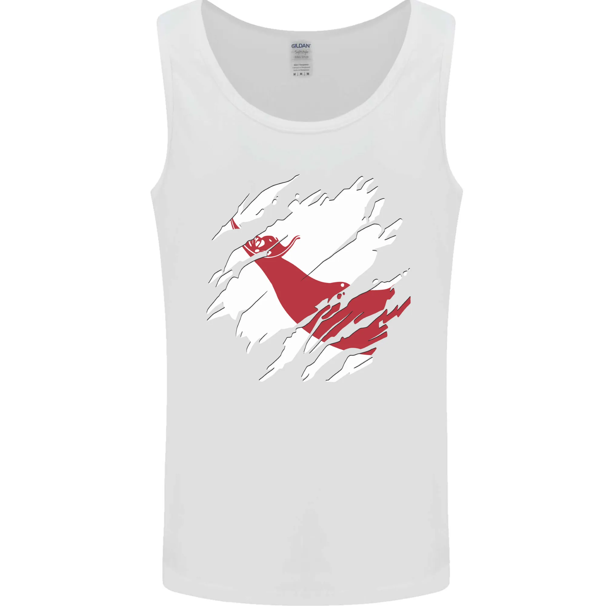Torn Flag Easter Island Mens Vest Tank Top