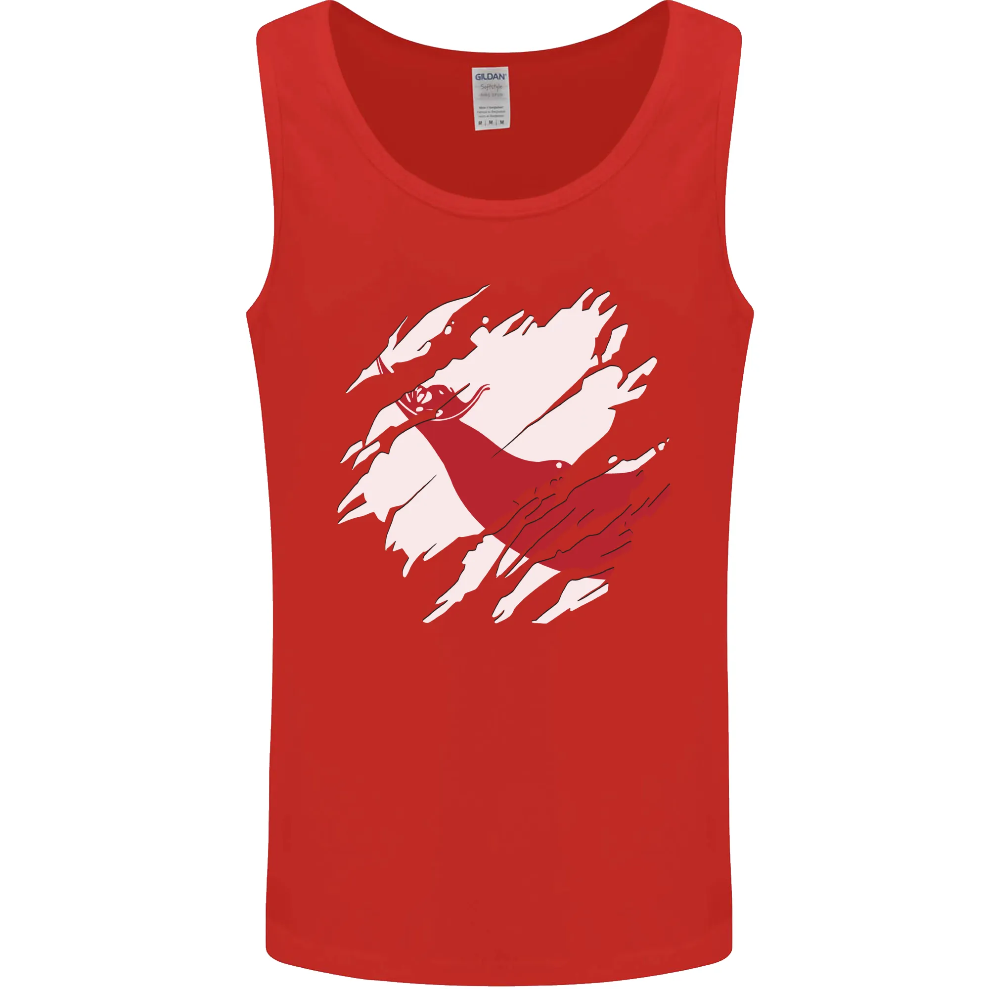 Torn Flag Easter Island Mens Vest Tank Top
