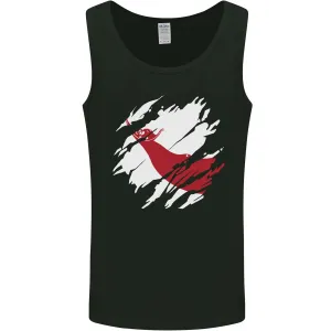 Torn Flag Easter Island Mens Vest Tank Top