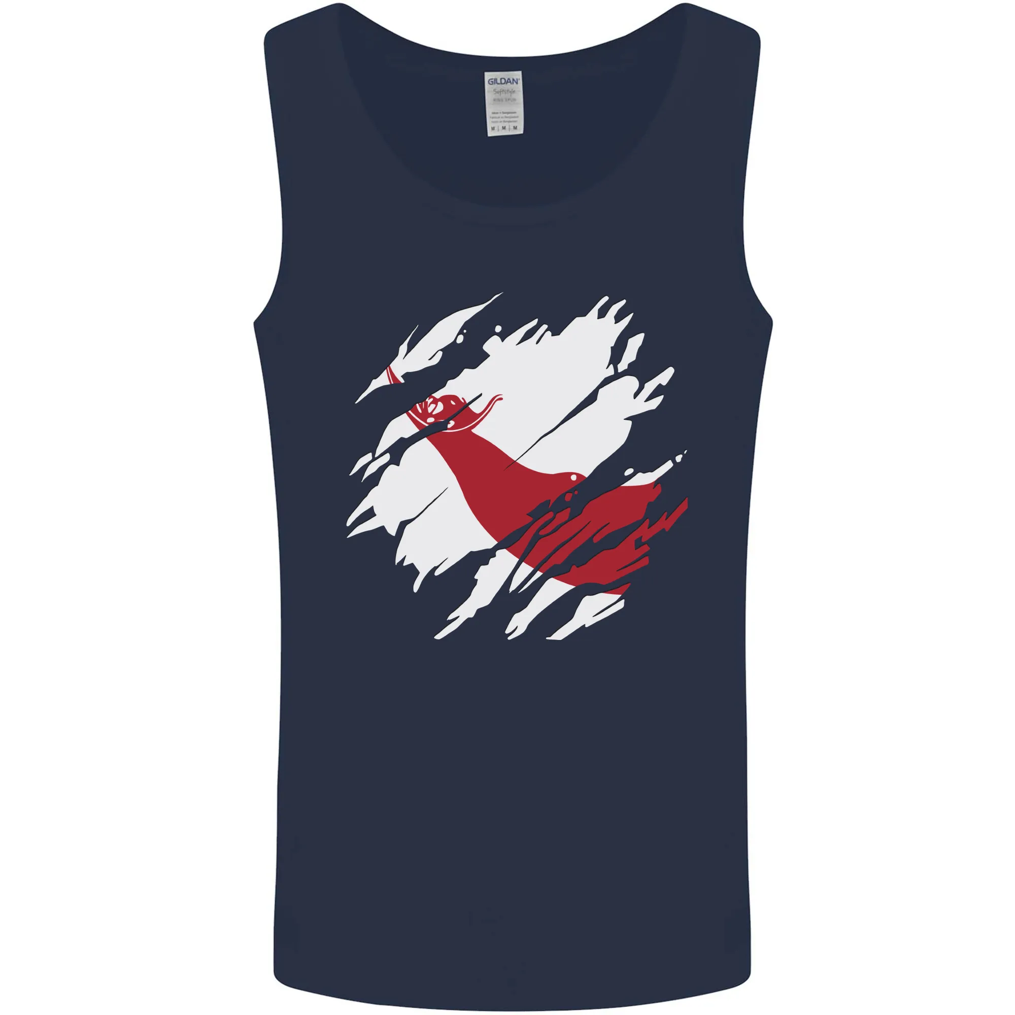 Torn Flag Easter Island Mens Vest Tank Top