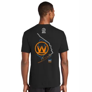 Tri the Wildwoods Men's Short-sleeve Tech Tee - Jet Black - Course