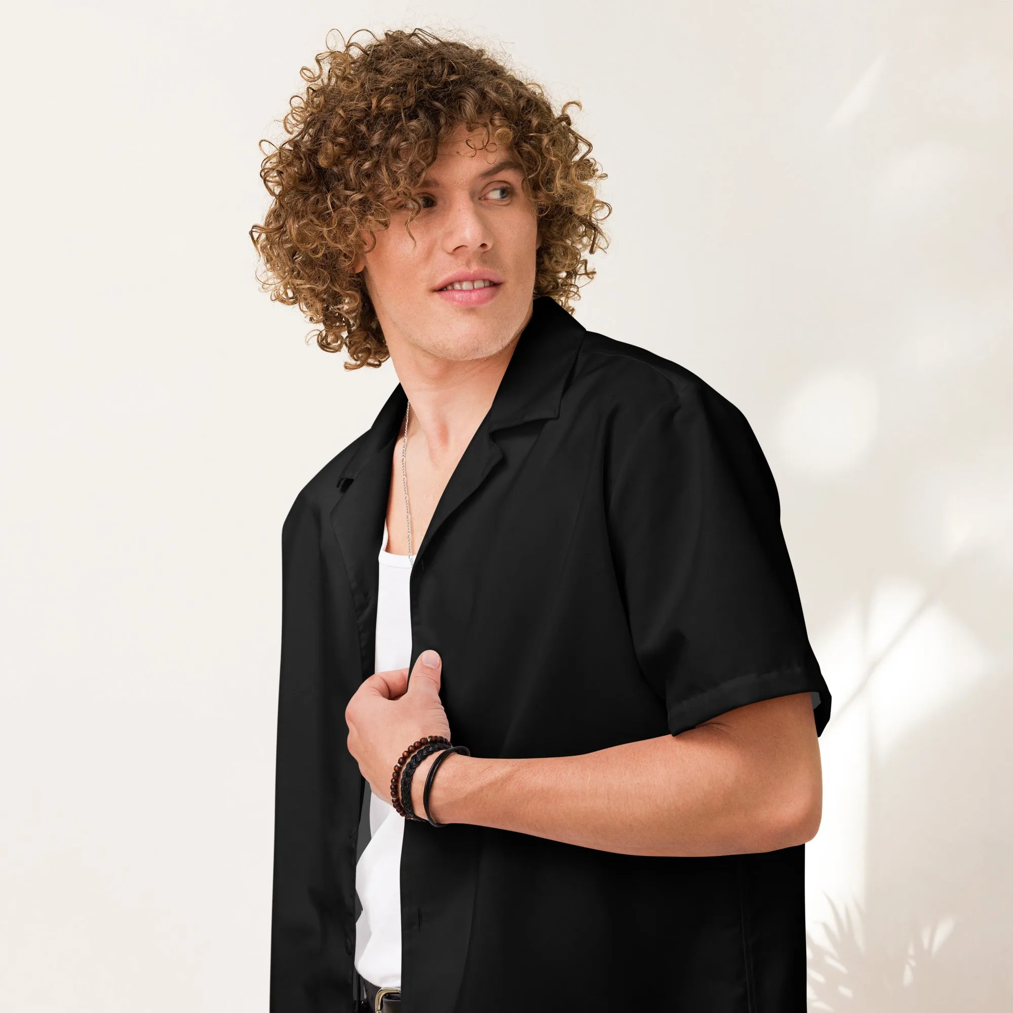 Unisex button shirt - Black