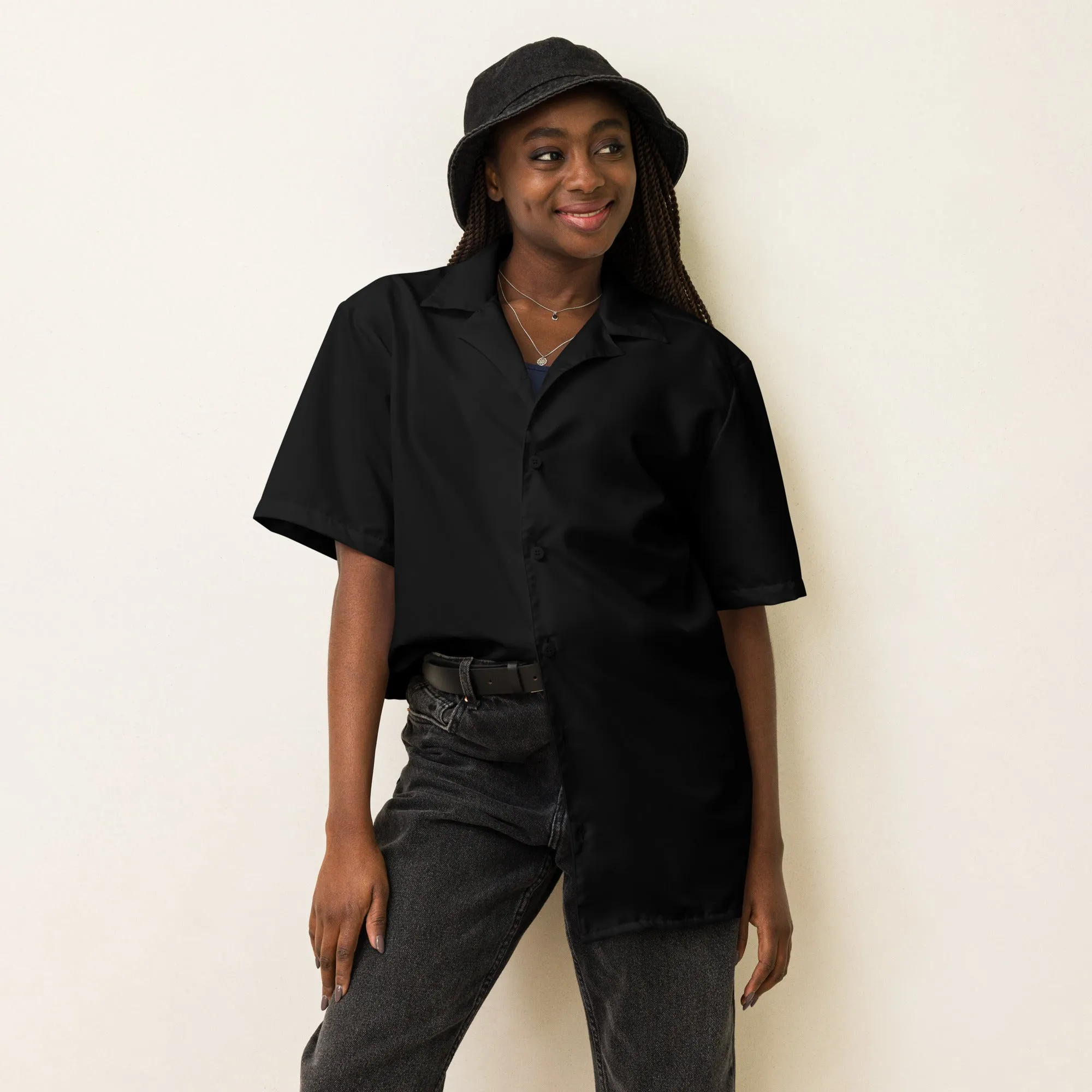 Unisex button shirt - Black