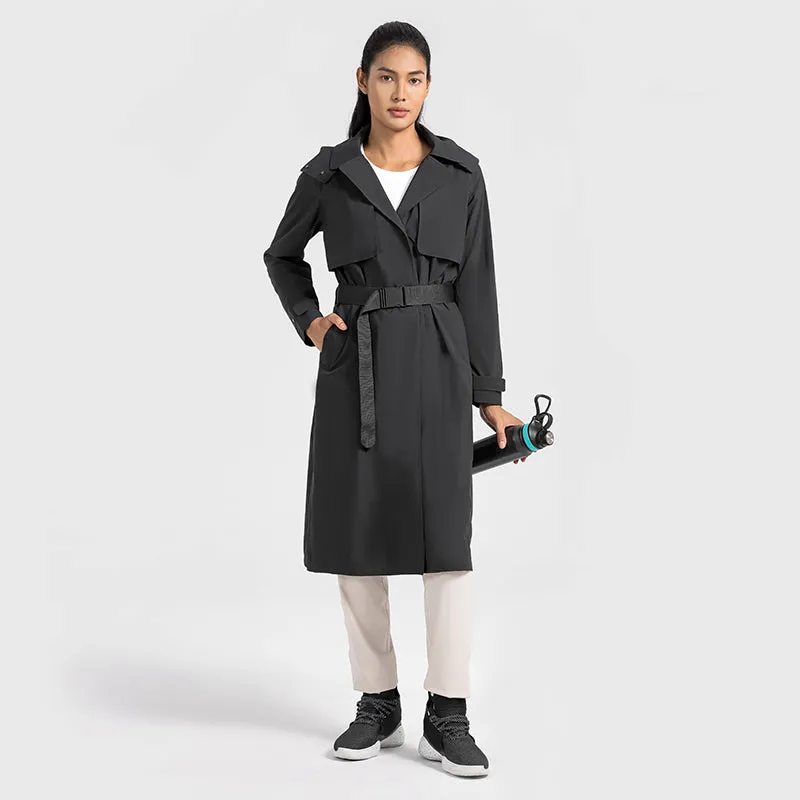 UV Protection, Waterproof & Windproof Vitality Trench Coat With Removable Hood