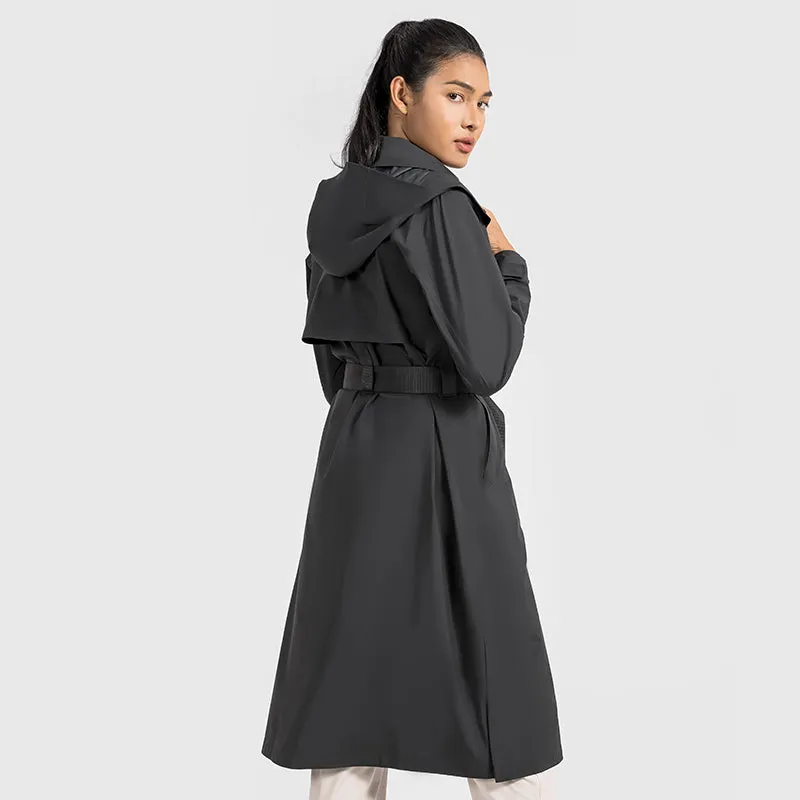 UV Protection, Waterproof & Windproof Vitality Trench Coat With Removable Hood