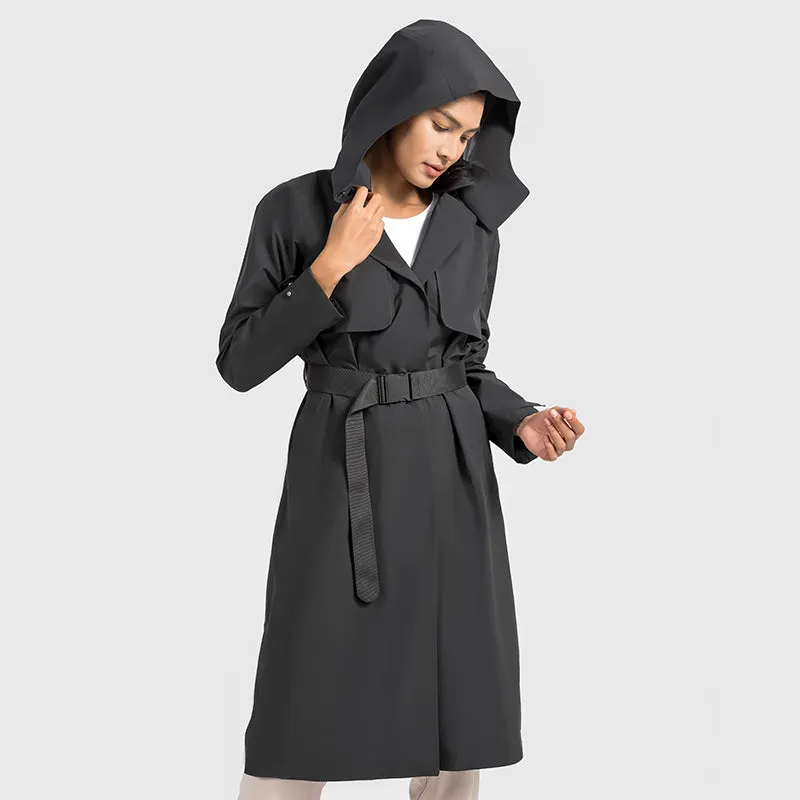 UV Protection, Waterproof & Windproof Vitality Trench Coat With Removable Hood