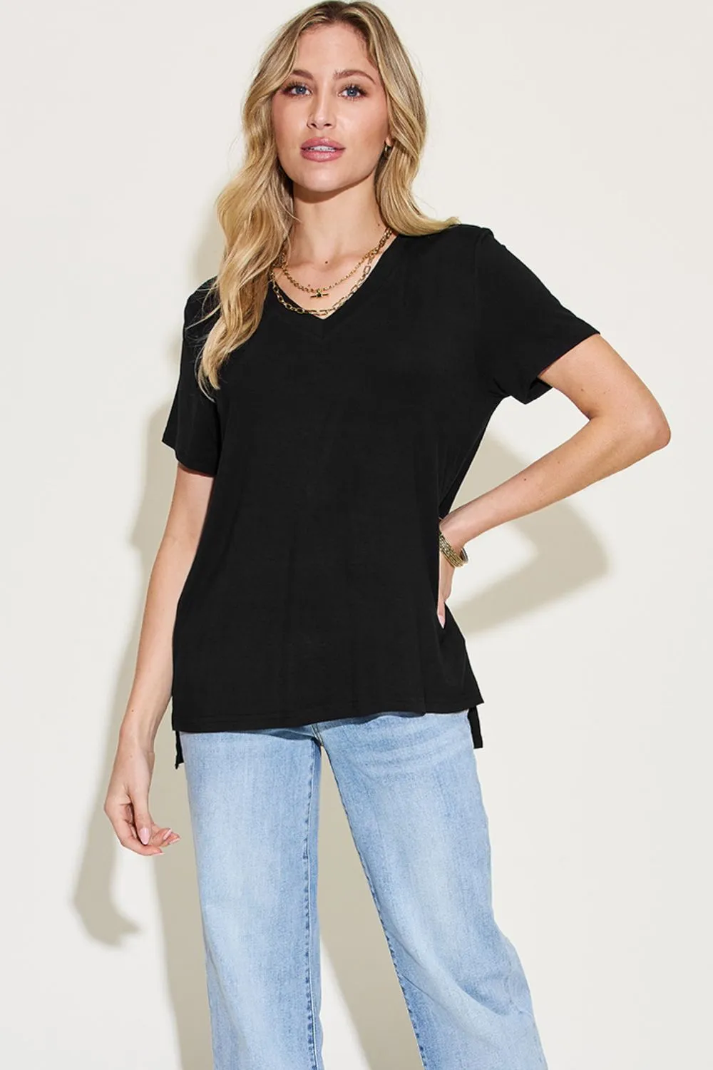 V-Neck High-Low T-Shirt - PREORDER