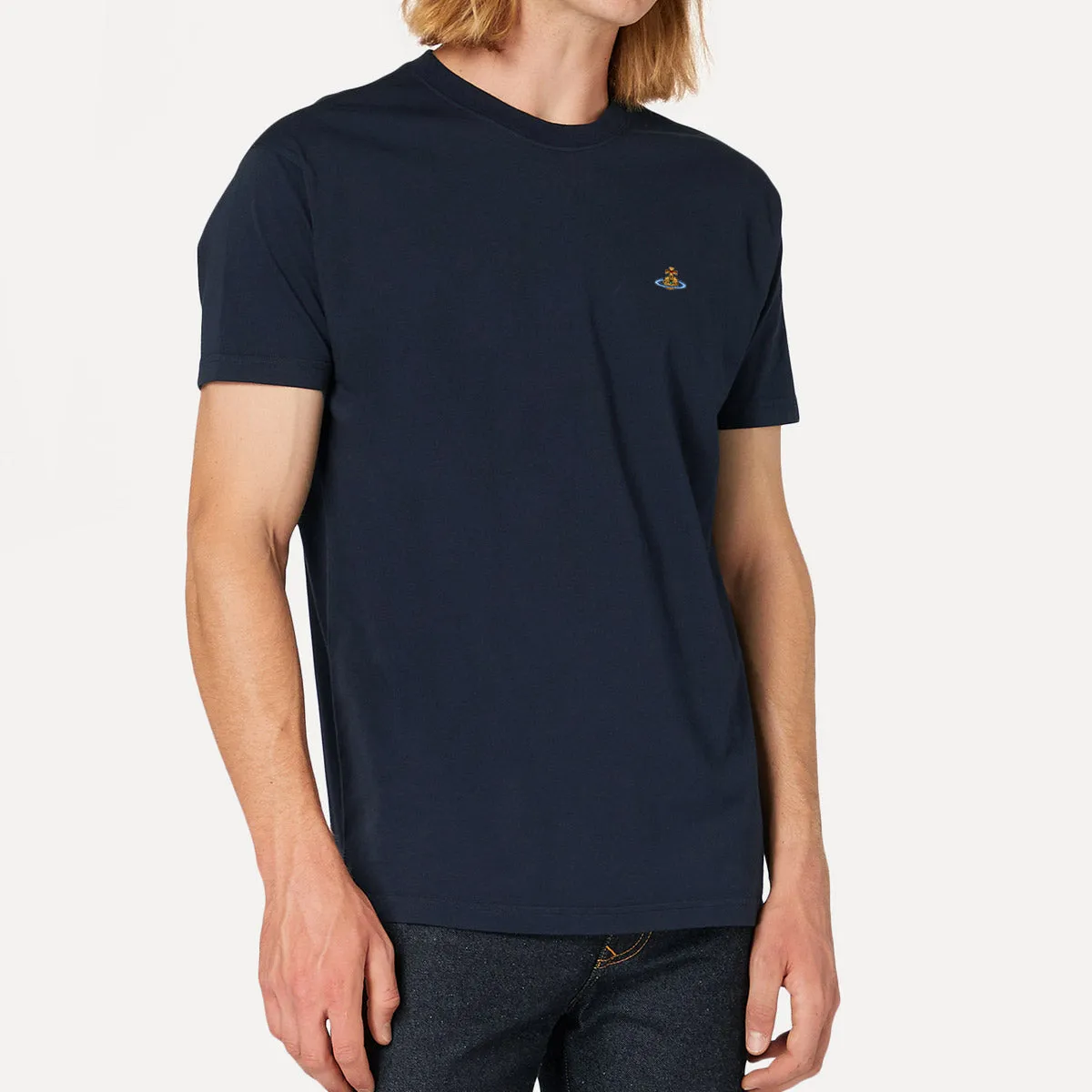 Vivienne Westwood - Multicolour Orb T-Shirt in Navy
