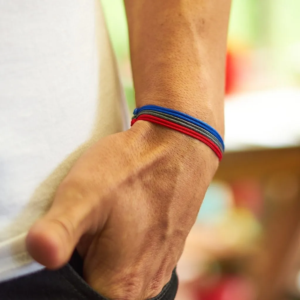 White Cord Bracelet for Men