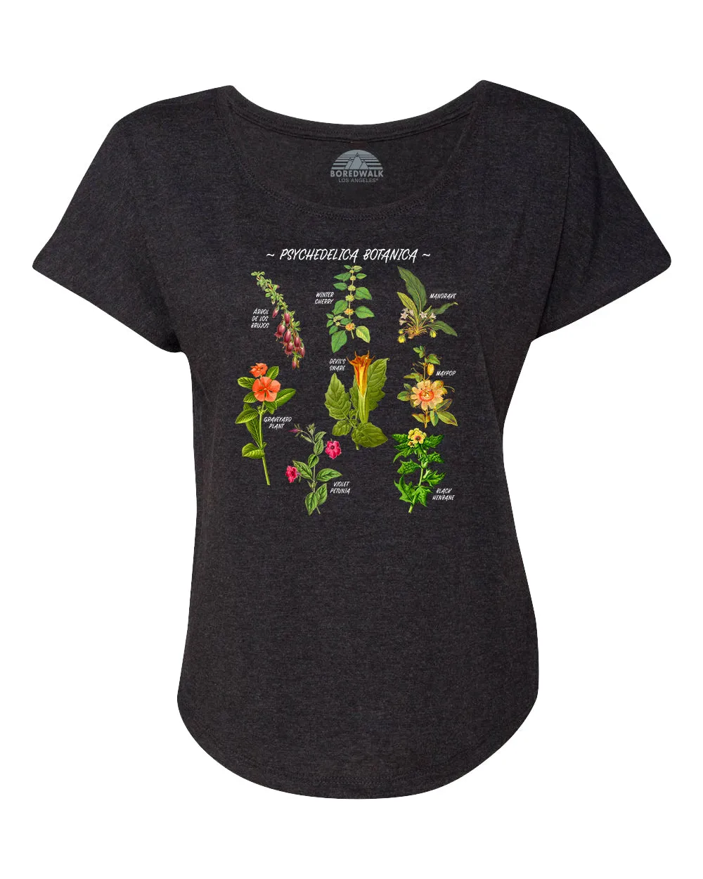 Women's Psychedelica Botanica Scoop Neck T-Shirt