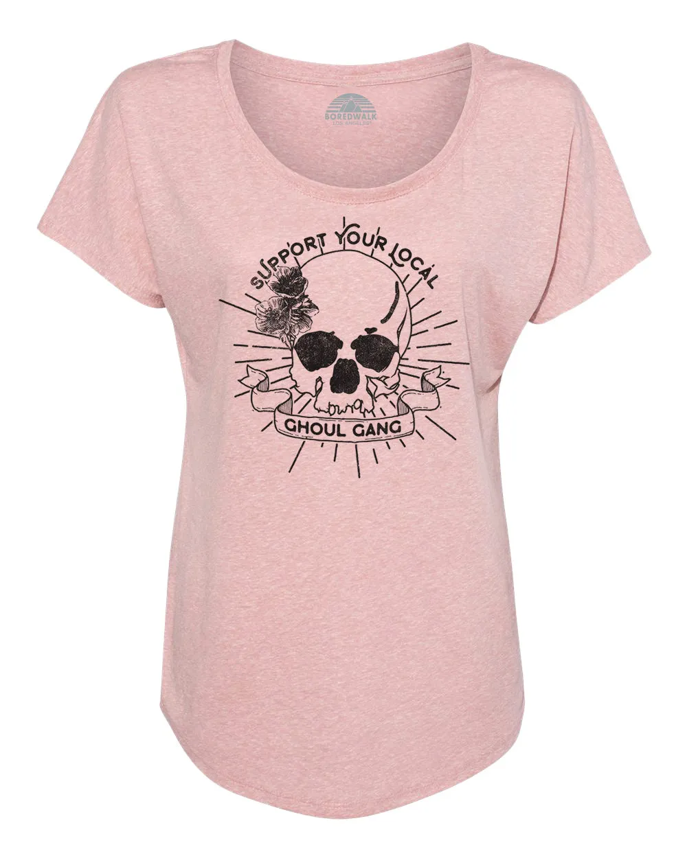 Women's Support Your Local Ghoul Gang Scoop Neck T-Shirt