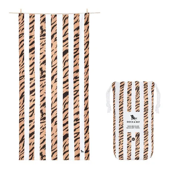 XL Quick Dry Towel - Fierce Tiger