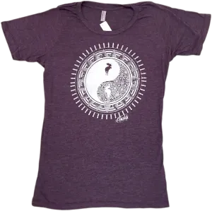 Ying Yang Moose Alaska Ladies T-shirt